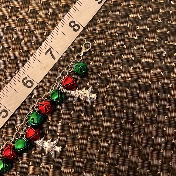 Christmas Bells and Trees Pair of Earrings and Bracelet - Picture 5 of 8